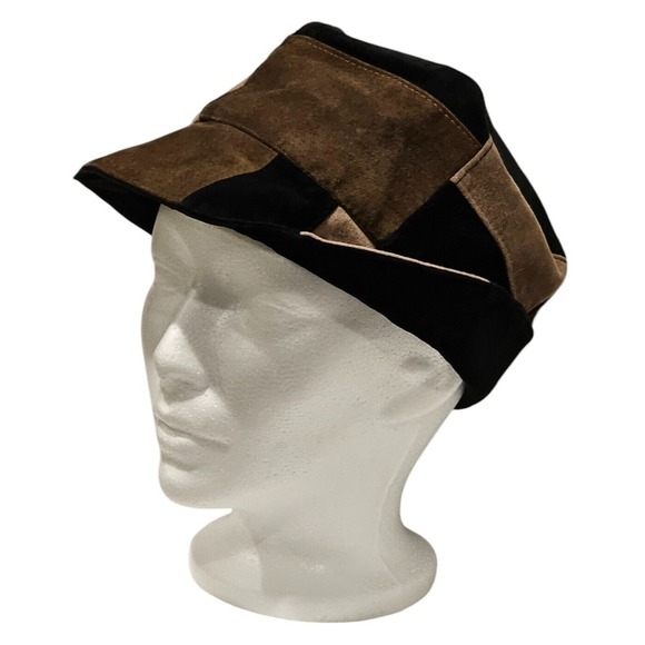 Gilles Francois Paris Suede Patchwork‎ Bucket Hat Made in France main image 7